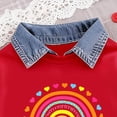 thumbnail image 5 of UAYOTSE Kids Toddler Girl Clothes Winter Outfits Shirt Top Bell Bottom Pants Set Little Girl Fall Spring Clothing,Sizes 6-7 Years, 5 of 8