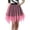 Hot Pink, variant on Daznico Solid Color Carnival Tiered Mesh Skirt Asymmetrical Hem Party Wear with White Elegant Flowy Design for Festive Events,Mardi Gras Clothing,Mardi Gras Skirt,One Size
