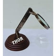 thumbnail image 4 of Nautical Desktop Brass Magnifying Glass Vintage Style W/ Wooden Stand, 4 of 5