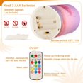 thumbnail image 4 of Set of 2 Flameless Candles Lights with Remote Control Flickering LED Candles Electric Candles for Home Decor Parties Pink Heart-shaped Tree, 4 of 7