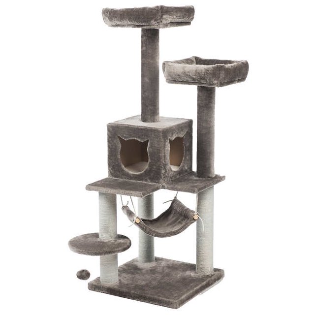 Tour de fête Prept Pet Kitty Power Paws pour animaux de compagnie - Gris
