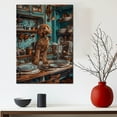 thumbnail image 5 of Funny Dog Kitchen Wall Art - Dining Room Wall Decor - Harrier Cooking Food Canvas Prints for Farmhouse Kitchen Decor, Modern Restaurant Painting Artwork, 5 of 6