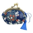 thumbnail image 1 of Monederos Con Hebilla Para Mujer Cierre Con Broche De Cambio Floral Azul Oscuro Sunnimix Monedero, 1 of 7