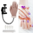 thumbnail image 3 of Mannequin Hands for Nails Practice,Nail Art Hand Nail Training Hand ,Silicone Bendable Joints False Nail Tips Hand Mannequin for Nail Salon, 3 of 8