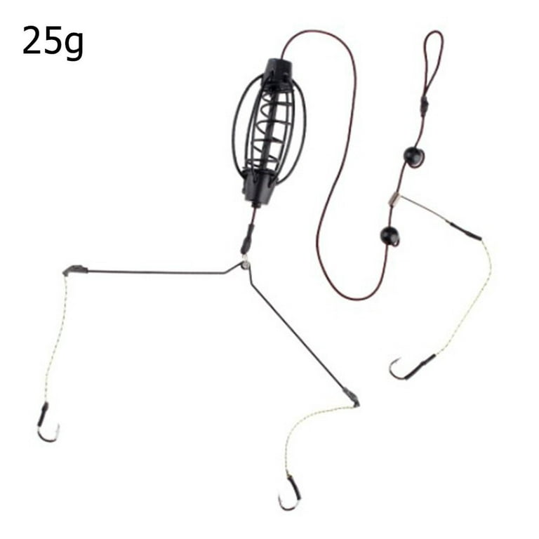 Gerich Carp Fishing Feeder Fishing Baits Cages Hook Rig Set Inline