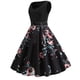 thumbnail image 4 of Vestido de columpio sexy sin mangas con cuello en V estampado vintage de moda para mujer Fridja  hj4674, 4 of 8