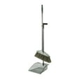 thumbnail image 2 of Transparent Dustpan and Broom Set with Soft Bristles | Telescopic Handle | Gray Green Plastic | Indoor & Outdoor Cleaning Combo | 35.4" Broom & 30" Dustpan, 2 of 6