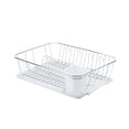 thumbnail image 1 of Kitchen Details 4029-WHT Chrome Set Dish Rack, White - 3 Piece, 1 of 5