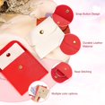 thumbnail image 4 of Uxcell 4 Pcs Mini Bolsa de Joyería, 3 Pulgadas Bolsas de Joyería de Cuero PU, 4 of 7