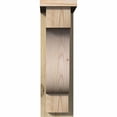 thumbnail image 2 of 6"W x 12"D x 20"H Newport Rough Sawn Corbel w/Backplate, Douglas Fir, 2 of 9