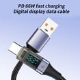thumbnail image 5 of ZPAQI USB A to Type C Fast Charging Cable 66W LED Display for Smartphones Tablet, 5 of 14