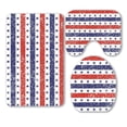 thumbnail image 1 of Juego de alfombras de baño ABPHQTO 4 de julio Stars Stripes Grunge 3 Piezas, 1 of 1