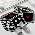 thumbnail image 6 of CASAFUN Game Dice Rugs Bedside Carpet Door Mat for Front Porch Patio,Dirt And Wear Resistants Home Entrance Floor Mat Welcome Mat,Non Slip Modern Home Decor for Hallway Bedroom Bathroom Living Room, 6 of 7