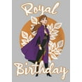 thumbnail image 2 of Girl's Frozen Anna Birthday Princess Graphic Tee Athletic Heather Medium, 2 of 5