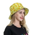 thumbnail image 5 of Kdxio Reflective Bucket Hat - Bananas On A Striped Print Bucket Hat for Men,Women, 5 of 6