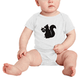 thumbnail image 2 of Squirrel Funny Announcement Baby Jumpsuits Unisex, 2 of 5