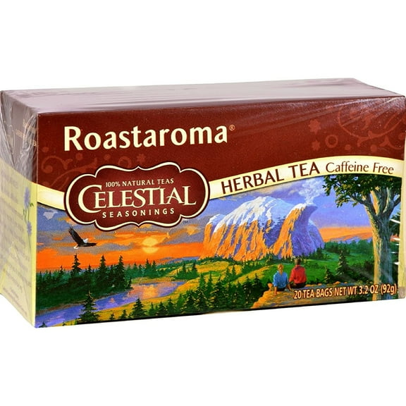 (6 Pack) Celestial Seasonings Herbal Tea Caffeine Free Roastaroma,20 Tea Bags