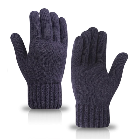 FRSASU Men's Winter Gloves Touch Screen thermal Knitted Gloves Mittens Soft Warm Gloves