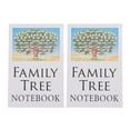 thumbnail image 2 of Notebook Forrado de Estudiante, Cuaderno de Árbol Genealógico 2 PCS Paper Fade Fade Resistente Para El Hogar, 2 of 7