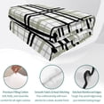 thumbnail image 4 of Twin Quilt Set 68''x86'', Sage Green Black Plaid Lightweight Summer Bedspread Coverlet Set with 2 Pillow Shams, Farmhouse Green Black Checkered Breathable All Season Quilt Bedding for Dorm/Bedroom, 4 of 9