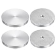 thumbnail image 1 of Unique Bargains M10 Thread 60mm Diameter Round Shape Aluminum Disc Hardware 4pack Aluminum Circle Disc Glass Top Adapter for Glass Table, 1 of 5