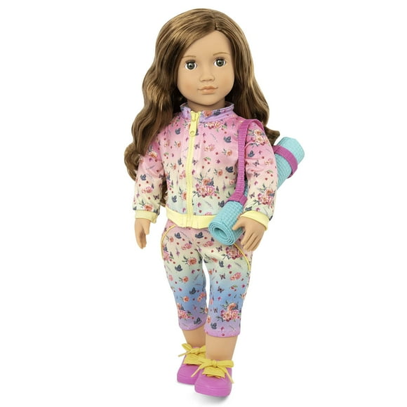 Dolls Our Generation 70.31184Z con chaqueta, pantalones y esterilla de yoga