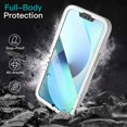 thumbnail image 3 of JETech Case for iPhone 14 Plus 6.7-Inch with Built-in Screen Protector Anti-Scratch, 360 Degree Full Body Rugged Phone Cover Clear Back (White), 3 of 7