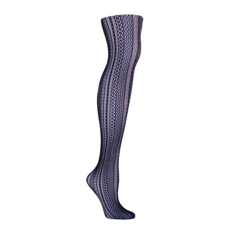 

MeMoi Optic Spiral Sheer Net Tights - Womens - Female