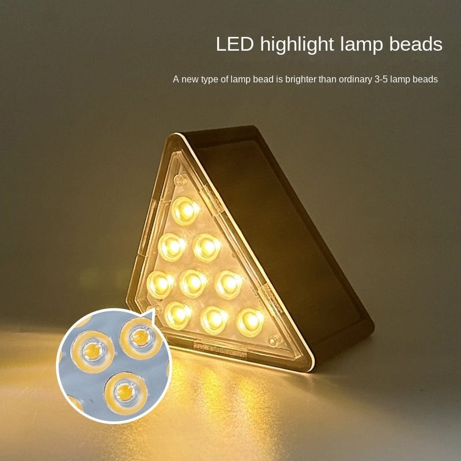 Six Pieces LED Solar Stair Light 3000K Waterproof Outdoor Garden Passage Courtyard Terrace Guardrail Step Light Landscape Light