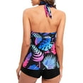 thumbnail image 6 of VerPetridure Womens Tankini Swimsuits Two Piece Bathing Suits for Women Tummy Control Floral Print Modest Swimwear with Boyshorts, 6 of 6