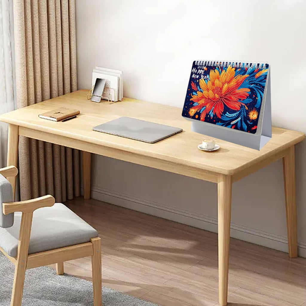 2026 Art Desk Calendar Set from 01/2026 to 12/2026 For Beginner Crafting Project