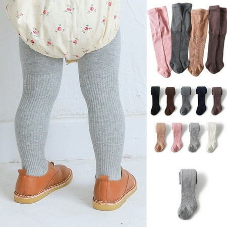 

Little Girls Cotton Tights Footed Thick Winter Cable Knit Legging Pantyhose Stocking