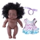 thumbnail image 1 of Muñecas negras de 8 pulgadas, muñecas africanas para niñas, muñeca realista para bebés, regalo de cumpleaños para niños, 1 of 8