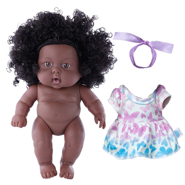 Muñeca realista para bebés BuyWeekMX muñecas negras 8 pulgadas muñecas africanas compactas ligeras