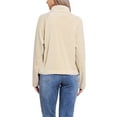 thumbnail image 3 of INSPIRE CHIC Fleece Short Jacket for Women Button Down Lightweight Long Sleeve Soft Fall Crop Jackets with Pockets XS Beige, 3 of 6