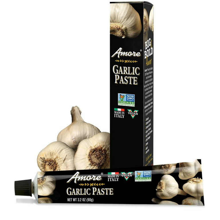 (12 Pack)Amore Garlic Paste, 3.20 oz.