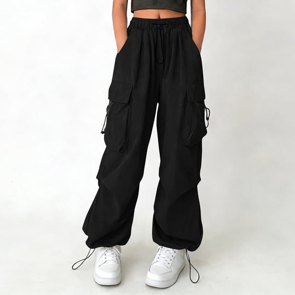 Pantalones cortos deportivos casuales de color liso con cintura ajustable, pliegues y bolsillos para niños y niñas, suaves, transpirables y con estilo, color negro, de 4 a 14 años.