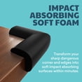 thumbnail image 3 of 4-Pack Soft Table Corner Guards, Pre-Taped Furniture Edge Protectors for Child Safety Home Use, 3 of 6
