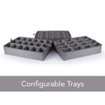 thumbnail image 5 of Covermates Keepsakes China Cups and Coffee Mugs Storage Box - Stackable, Reinforced Handles, China Storage, Grey Heather, 5 of 7