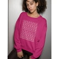 thumbnail image 2 of Christmas And New Year Sweatshirt Women -Image by Shutterstock, Female XX-Large, 2 of 4