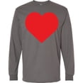 thumbnail image 3 of Inktastic Red Heart Long Sleeve T-Shirt, 3 of 5