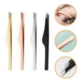 thumbnail image 2 of 12 pcs  Eyelash Tweezers Eyebrow Tweezers Eyelash Extension Tweezers Lash Clips Lash Tools, 2 of 6