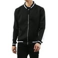 thumbnail image 4 of Ma Croix Men's Casual Stretch Slim Fit Track Bomber Jacket, 4 of 7