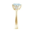 thumbnail image 3 of ANGARA Natural Heart-Shaped 1.8 ct Aquamarine Engagement Ring with Diamonds in 14K Yellow Gold for Women (Size-9mm) | March Birthstone, Anniversary, Jewelry Gift for Women | Natural Aquamarine Ring, 3 of 9