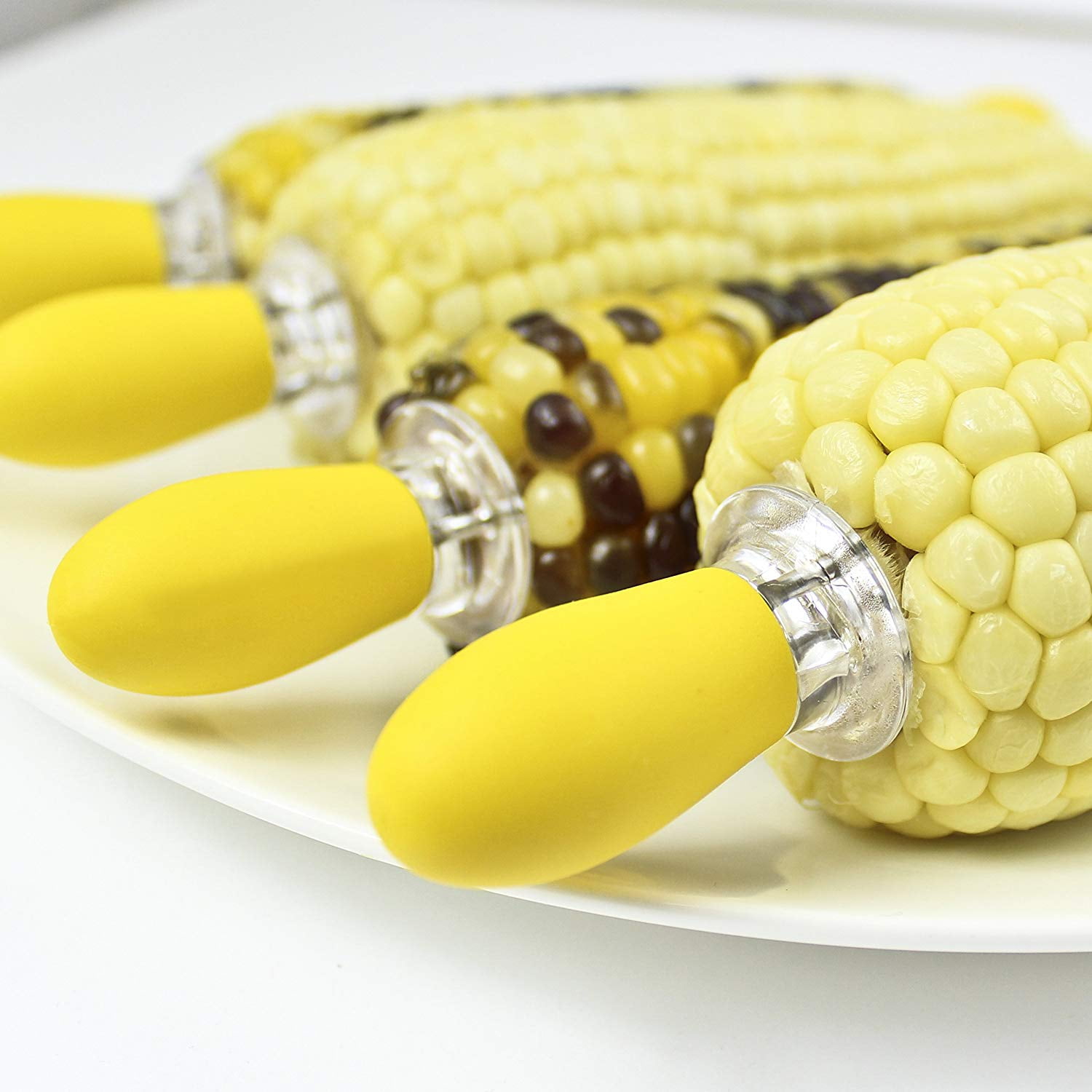 Details about / 6pcs Corn on the Cob Holders Skewer Needle Prong Fork Pick ...