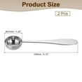 thumbnail image 2 of 2 Pack 7.5 Ml TeaSpoon Scoop, Stainless Steel Measuring Spoon for Loose Leaf Tea, Silver, 2 of 6