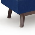 thumbnail image 3 of Simpli Home Owen 36" Mid Century Velvet Upholstered Storage Ottoman in Blue, 3 of 12