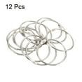 thumbnail image 3 of Uxcell 2.4" OD 2.2" ID Loose Leaf Rings Binder Ring Steel for Book DIY Scrapbook Notebook, Silver 12 Pack, 3 of 5