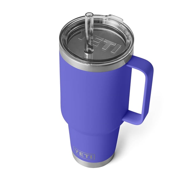 Taza YETI Rambler de 1,25 litros con tapa de pajita con aislamiento al vacío, color violeta