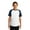 White, Navy Blue, variant on Sport-Tek Short Sleeve Raglan Jersey (YT201) White/Red, XS